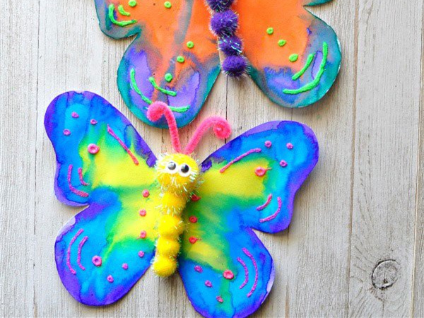 彩色立体蝴蝶制作方法