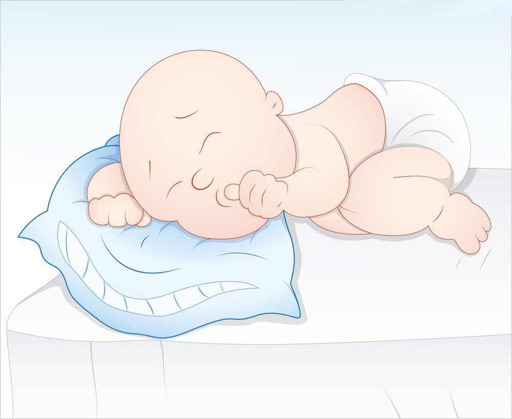 卡通婴儿睡觉图 小朋友睡觉卡通图片
