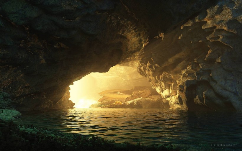 神奇的大自然风景，来自洞穴精美的风景，宽敞的洞穴，里面的光全部都是自然独特，本以为黑黑的洞穴原来有光是那么的神奇美丽，看呆小编了。如此美景，隔着图片都能感受到与众不同~~