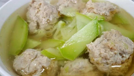 西葫芦肉丸汤的做法 可清热润肺、止咳化痰