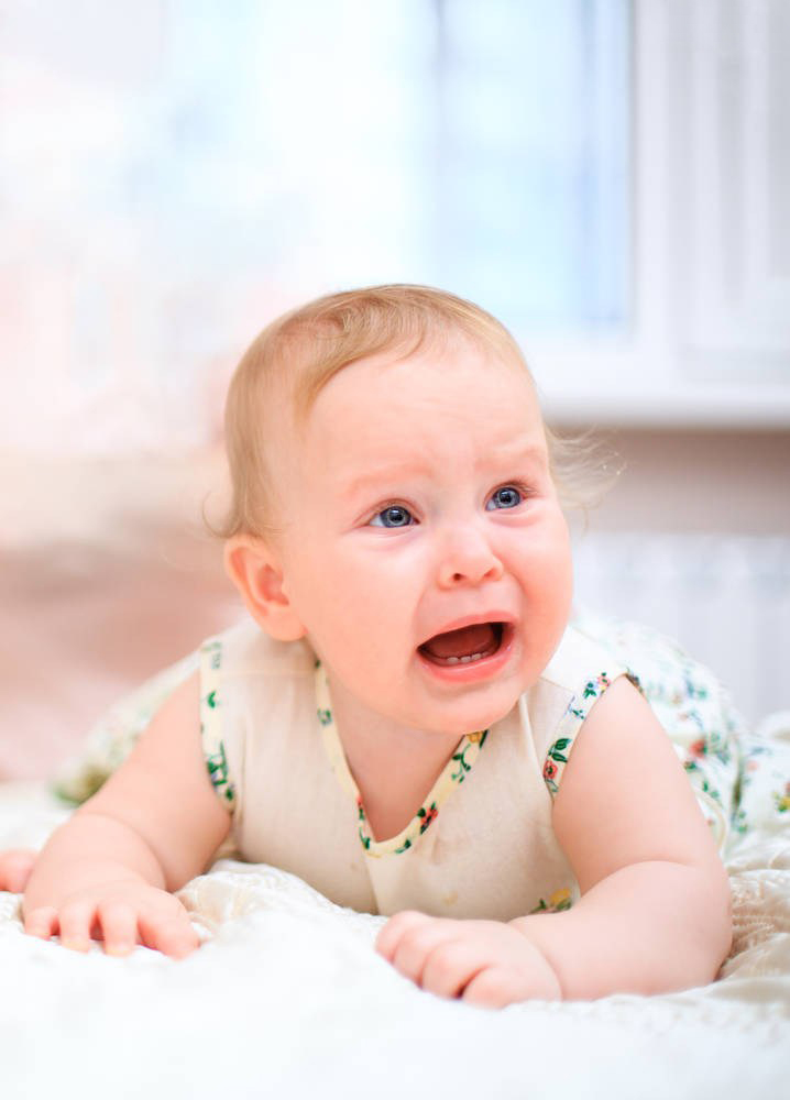 婴儿哭的最可爱的图片