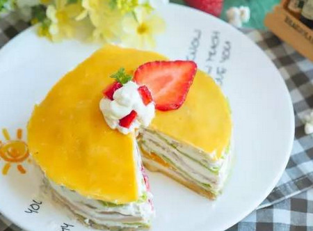 辅食菜谱 | 彩虹千层蛋糕的做法