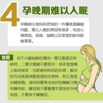 孕晚期常见8种不适现象