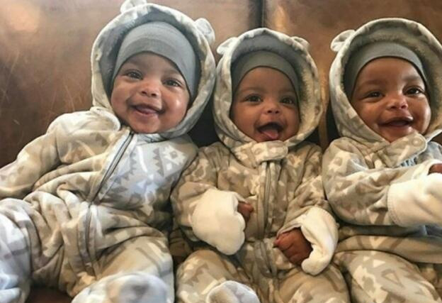 外国多胞胎可爱宝宝图片