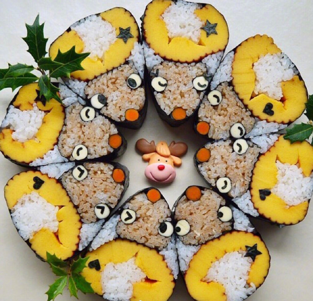 创意满分的可爱小寿司 实在舍不得吃