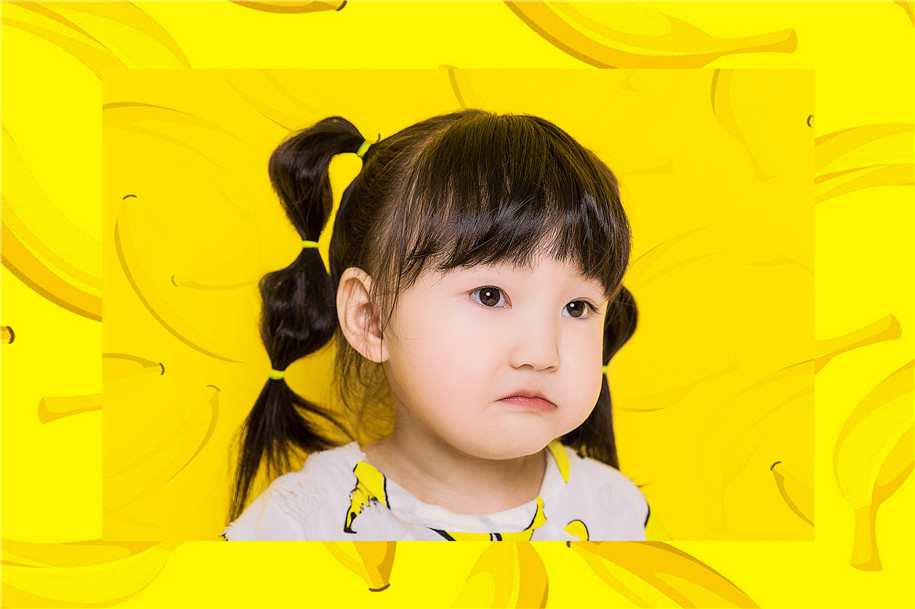 可爱小女孩写真 化身香蕉萝莉少女