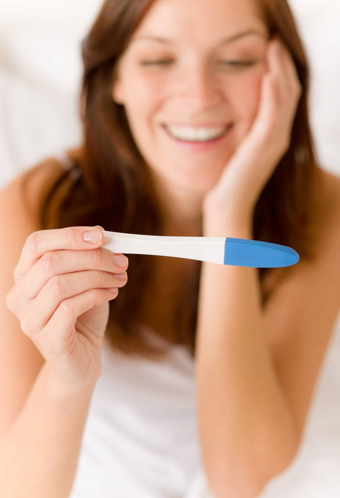 女人妊娠测试图片