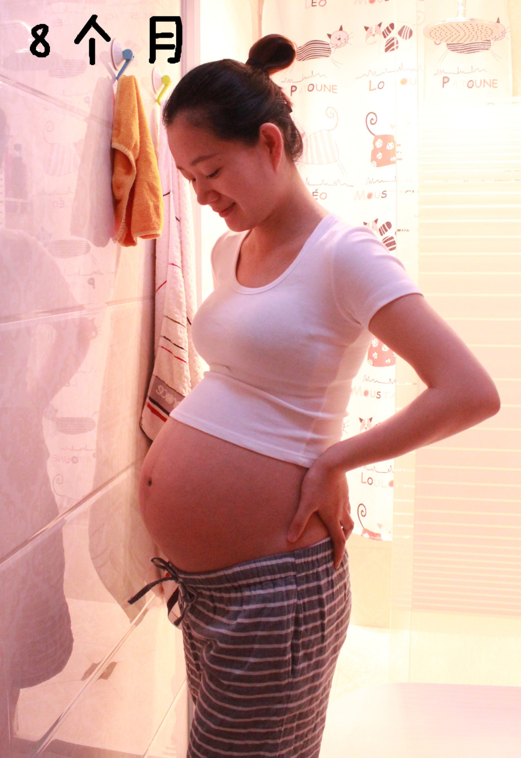 孕妇实拍肚子变化过程图