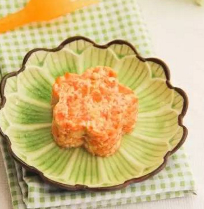 简单易做的宝宝辅食——三色豆腐泥！