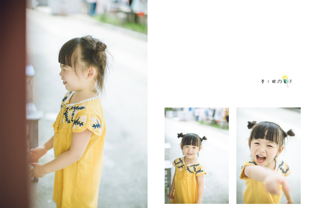 可爱小女孩夏日旅拍写真