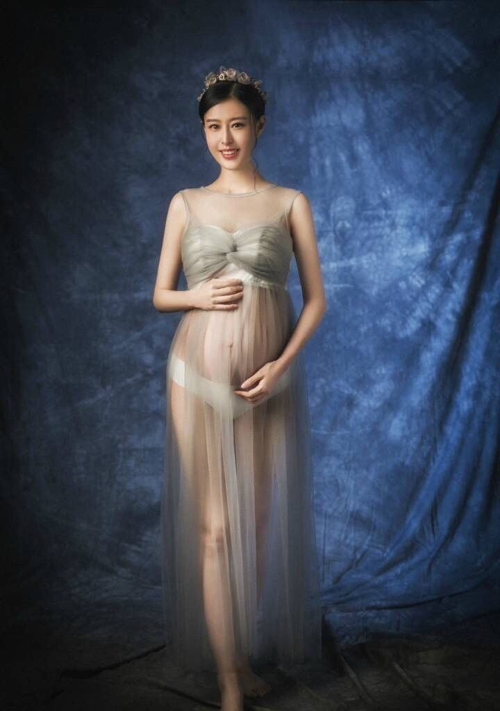 孕妇好看的油画孕照写真