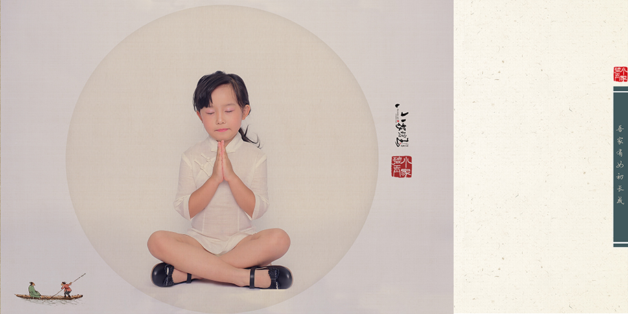 小女孩中国古风个性写真图片