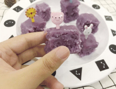 紫薯米糕 适合已经出牙的宝宝