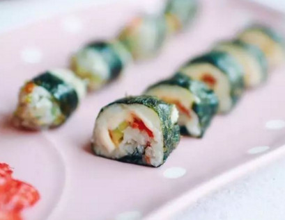 鳕鱼山药海苔寿司卷，锻炼宝宝咀嚼能力！