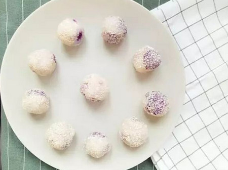 香芋山药紫薯球的做法，软糯可口小点心