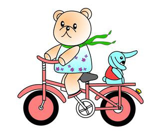 小狐貍學騎自行車的故事