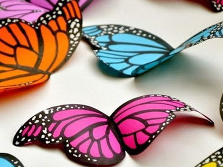 幼儿彩色蝴蝶制作方法
