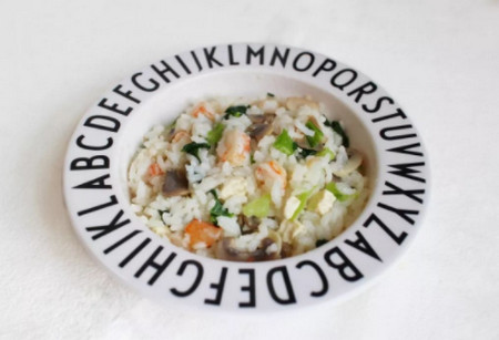 豆腐虾仁蔬菜焖饭的做法 软软的口感真好吃