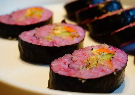 紫薯寿司的做法 营养全能的宝宝早餐