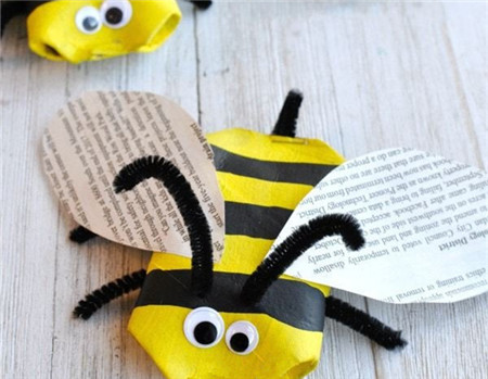 纸筒环保蜜蜂制作方法