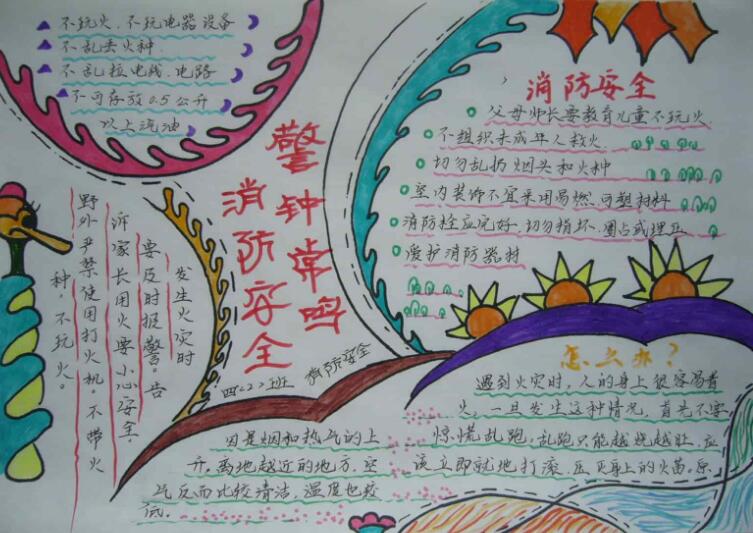 森林消防安全手抄报图片大全7