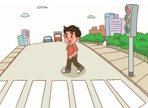 斑马过马路