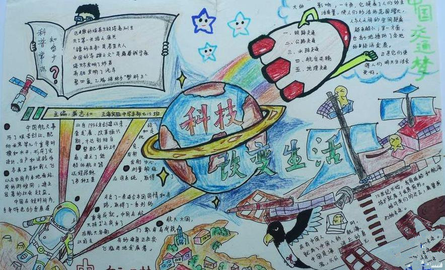 科学创想手抄报图片大全3