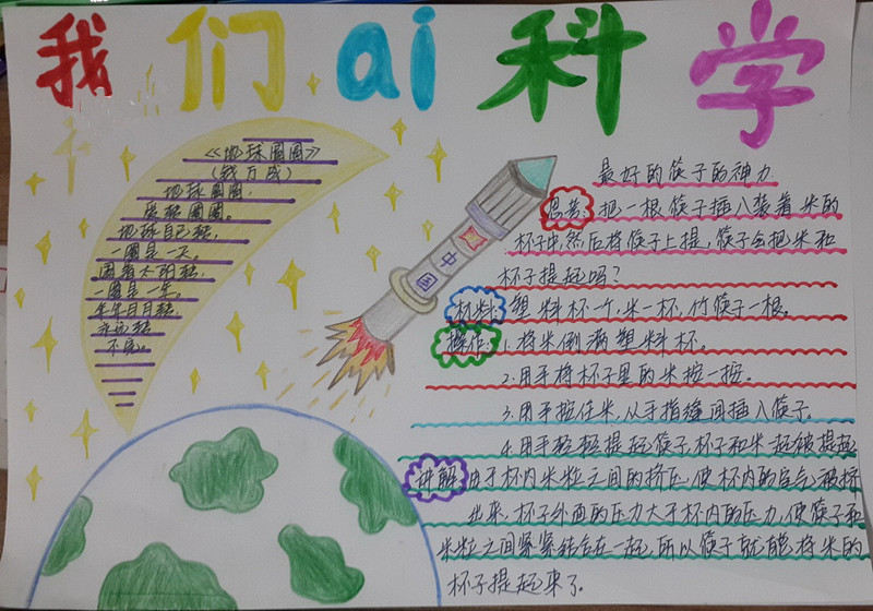 科学创想手抄报图片大全7