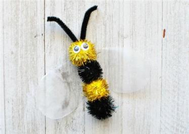 毛球可爱蜜蜂制作方法2