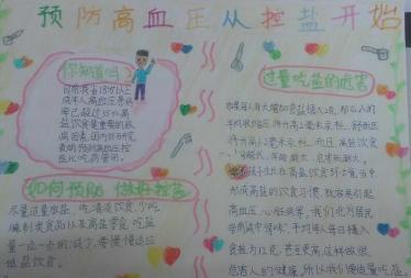高血压手抄报简单好看11