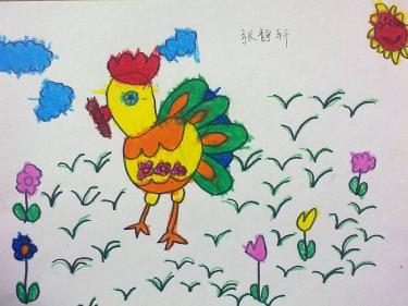 幼儿园美术大公鸡教案3