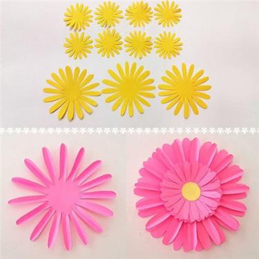 彩纸立体太阳菊花朵制作方法3