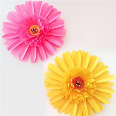 彩纸立体太阳菊花朵制作方法4