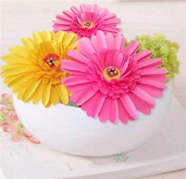 彩纸立体太阳菊花朵制作方法5