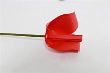 彩纸郁金香花束制作方法6