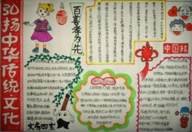 弘扬中国优秀传统文化手抄报图片6