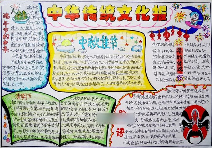 弘扬中国优秀传统文化手抄报图片8