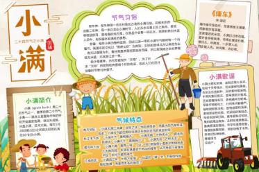 小满节气手抄报图片10