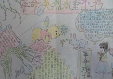 缅怀先烈手抄报图片大全