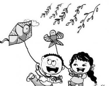 春游为主题的简笔画图片大全