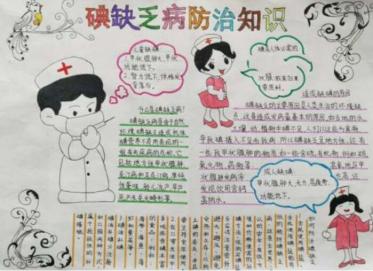 全国碘缺乏病防治日手抄报2