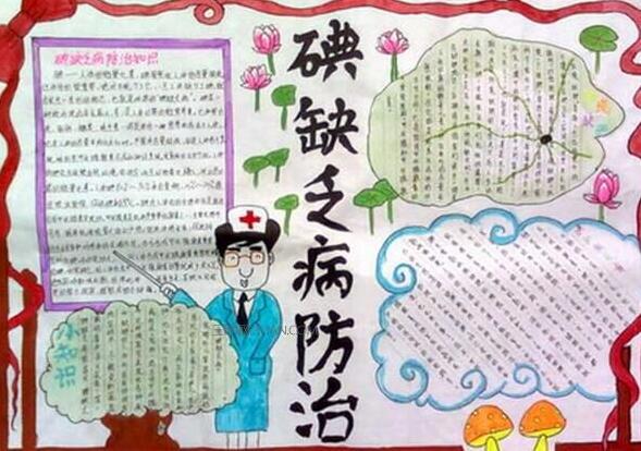 全国碘缺乏病防治日手抄报8