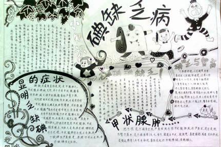 全国碘缺乏病防治日手抄报12