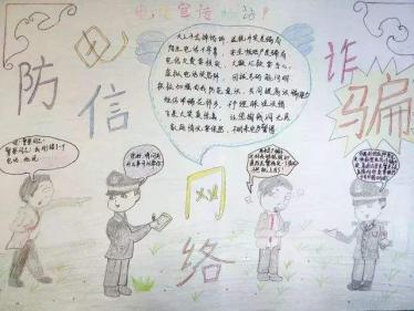 防电信诈骗手抄报图片大全11