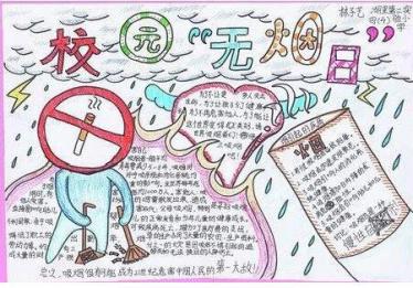 无烟日手抄报简单又漂亮6