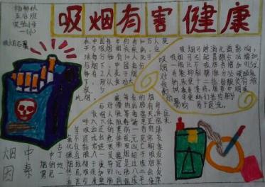 戒烟手抄报简单又漂亮12