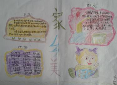 我爱家乡手抄报简单又漂亮11