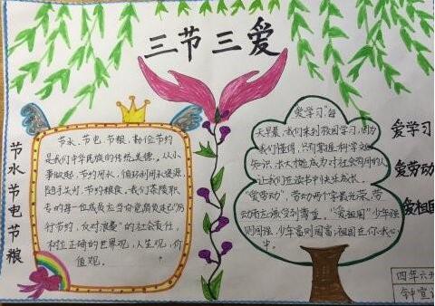 三爱三节手抄报图片简单11