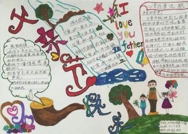 父亲节手抄报简单漂亮2