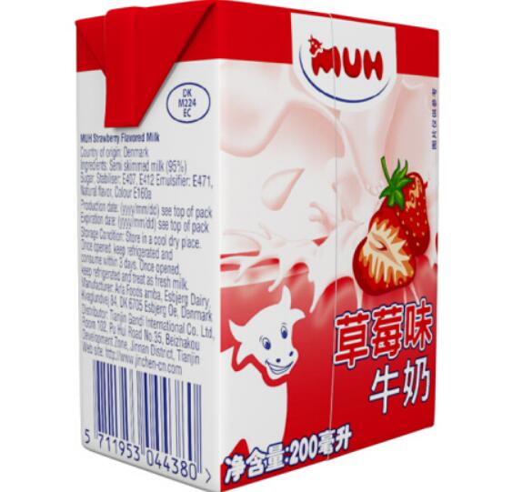 甘蒂牧场草莓味牛奶好喝吗